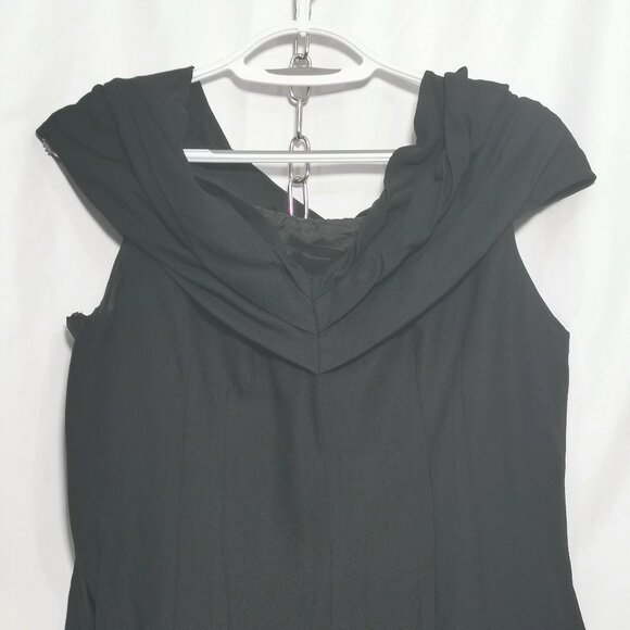 Cowl Neck Cocktail Dress Size 14 NWOT #111 - Picture 5 of 9